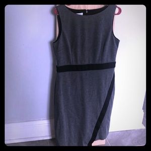 London Times Black and Grey Professional Dress